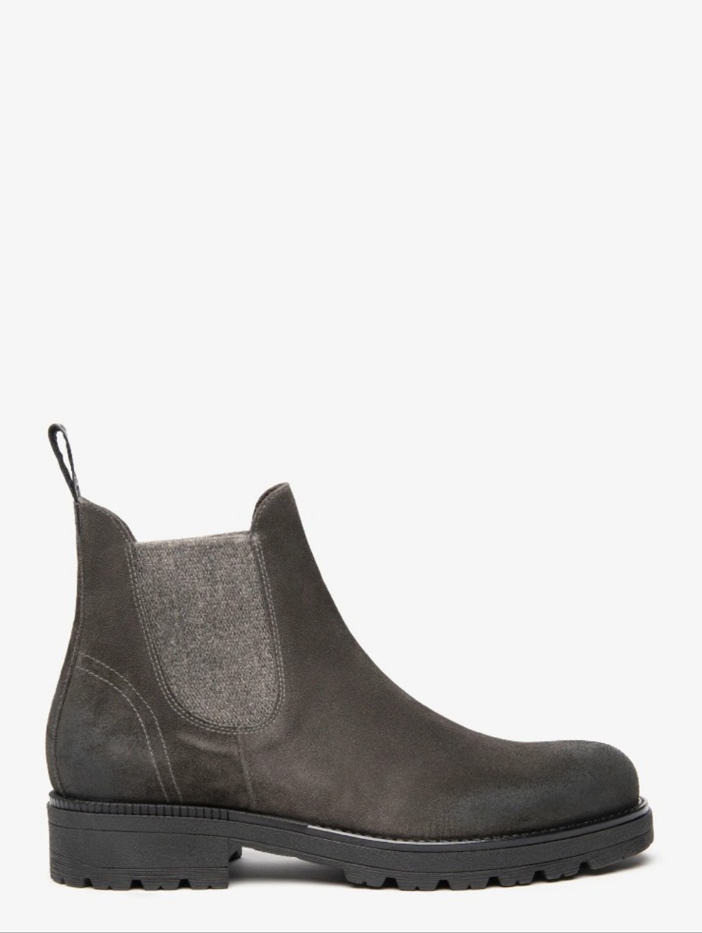 New Box Nero Giardini Men's Dark Grey Suede Boot Italy Size 44 Us 10.5